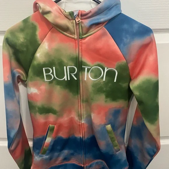 Burton Multicolor Tie-Dye hooded Jacket - Picture 2 of 4
